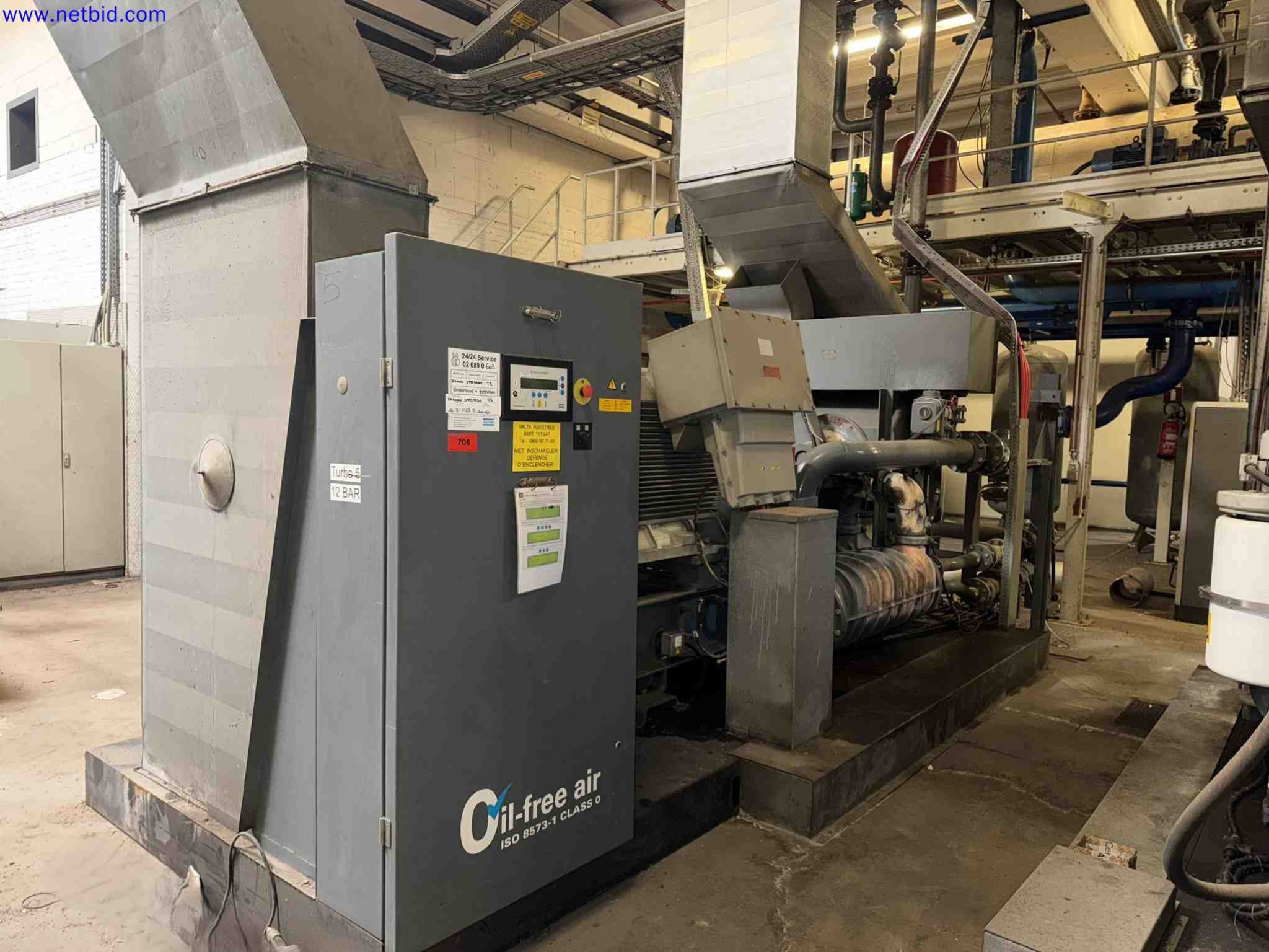 Elektrisch angetriebener, ölfreier Zentrifugalkompressor mit hohem Durchsatz Atlas Copco ZH10000